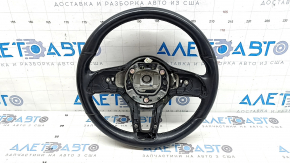 Mercedes W167 GLE 350 450 20-23 black leather steering wheel with heating, scratches, tears, dents
