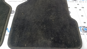 Set of Jeep Compass 17-24 black cloth floor mats, type 1, dry-cleanable