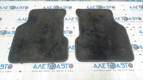 Set of Jeep Compass 17-24 black cloth floor mats, type 1, dry-cleanable