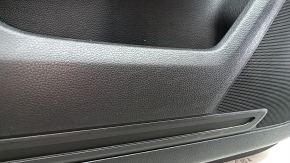 Honda CRV 23-25 black front left door panel, black leather armrest with orange stitching, glossy black molding, bumps, dents