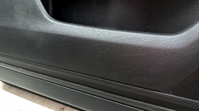 Honda CRV 23-25 black front left door panel, black leather armrest with orange stitching, glossy black molding, bumps, dents