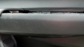 Honda CRV 23-25 black front left door panel, black leather armrest with orange stitching, glossy black molding, bumps, dents