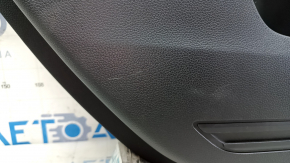 Rear left door panel, Honda CRV 23-25, black leather with orange stitching, Sport, glossy black molding, scratches