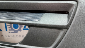 Rear left door panel, Honda CRV 23-25, black leather with orange stitching, Sport, glossy black molding, scratches