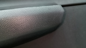 Rear left door panel, Honda CRV 23-25, black leather with orange stitching, Sport, glossy black molding, scratches