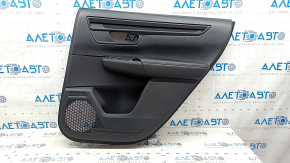 Rear right door panel, Honda CRV 23-25, black leather with orange stitching, Sport, glossy black molding, scratches