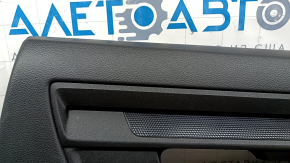 Rear right door panel, Honda CRV 23-25, black leather with orange stitching, Sport, glossy black molding, scratches