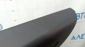 Honda CRV 23-25 front right door panel trim, black leather armrest with orange stitching, glossy black molding, bumps, dents