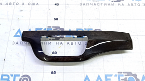 Lower left front panel inserts for Audi Q7 16-19 in dark walnut wood
