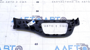 Lower left front panel inserts for Audi Q7 16-19 in dark walnut wood