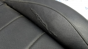 Mercedes W167 GLE 350 450 20-23 black leather driver's seat upholstery, perforated, heated, water resistant, cracked, scratched, needs cleaning