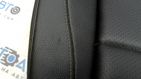 Mercedes W167 GLE 350 450 20-23 black leather driver's seat upholstery, perforated, heated, water resistant, cracked, scratched, needs cleaning