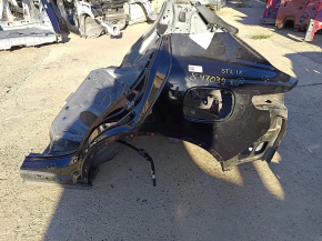 Quarter wing rear left Alfa Romeo Stelvio 18-21 on the body, black, pokes