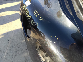 Quarter wing rear left Alfa Romeo Stelvio 18-21 on the body, black, pokes
