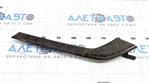 Audi Q7 16-19 front right door trim molding in dark walnut finish