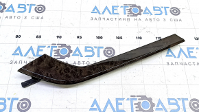 Audi Q7 16-19 front left door trim molding in dark walnut finish