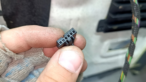Mercedes W167 GLE 350 450 22-24 headliner for sunroof, black, needs cleaning, oxidized wiring connectors