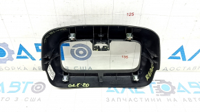 Mercedes W167 GLE 350 450 20-23 upper rear center console trim, black leather, crack in mount