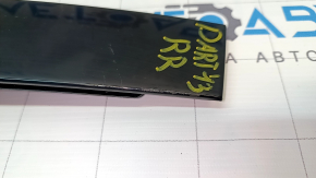 Dodge Dart 13-16 right rear side door trim, scratches, peeling paint