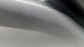 Door trim, rear right card, Mercedes W167 GLE 350 450 20-24, black leather, with non-working backlight, black leather armrest, gray wood insert, Burmester, without curtain, with handle, contact with