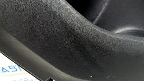 Door trim, rear right card, Mercedes W167 GLE 350 450 20-24, black leather, with non-working backlight, black leather armrest, gray wood insert, Burmester, without curtain, with handle, contact with