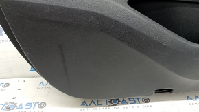 Door trim, front left card, Mercedes W167 GLE 350 450 20-24, black leather, with non-working backlight, black leather armrest, gray wood insert, Burmester, with handle, water contact, scratch