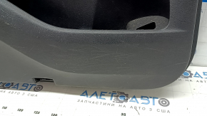 Door trim, front left card, Mercedes W167 GLE 350 450 20-24, black leather, with non-working backlight, black leather armrest, gray wood insert, Burmester, with handle, water contact, scratch
