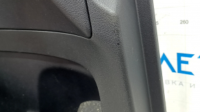 Door trim, front left card, Mercedes W167 GLE 350 450 20-24, black leather, with non-working backlight, black leather armrest, gray wood insert, Burmester, with handle, water contact, scratch