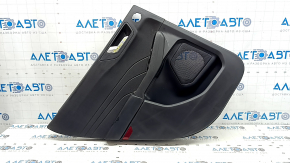 Door trim panel rear left Ford Escape MK4 23-25 black, under the tweeter, armrest black leather, with handle, scratches, worn