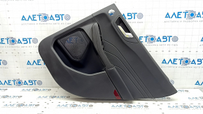 Door trim panel rear right Ford Escape MK4 23-25 black, under the tweeter, armrest black leather, with handle, scratches, worn