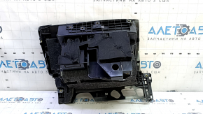 The glove compartment of the Audi Q7 2016-2017 is black and has a broken mount.