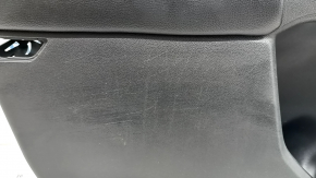 Black front left door panel for Ford Escape MK4 2023-2024, black leather armrest, gray insert, Bang & Olufsen, with handle, scratches, worn