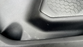 Black front left door panel for Ford Escape MK4 2023-2024, black leather armrest, gray insert, Bang & Olufsen, with handle, scratches, worn