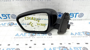 Left side mirror assembly for Ford Escape MK4 2023-2024 11+1, heated, memory, BSM, camera, red, worn