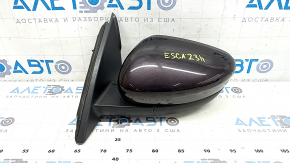Left side mirror assembly for Ford Escape MK4 2023-2024 11+1, heated, memory, BSM, camera, red, worn