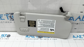 Left visor for Ford Escape MK4 23-gray, without hook, with backlight and Homelink