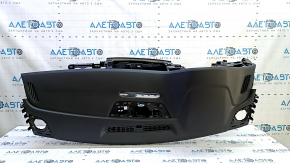 Audi Q7 16-19 dashboard with AIRBAG without projection, black leather, broken trim mount