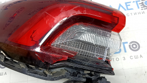 Ford Escape MK4 23-24 LED outer wing light, left, broken mounts, missing mount, broken glass, glue, cracks, scratches