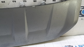 Audi Q7 16-19 front bumper lip, silver, sand, scratches
