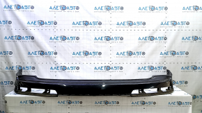 The rear bumper, bare upper part, Audi Q7 16-25 black, crack in the mount