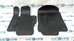 Set of floor mats for Mercedes W167 GLE 350 450 20-23 black rubber