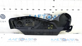 Right side passenger seat trim for Audi Q7 16-19, black, without lumbar support