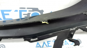 Front bare bumper Mercedes W167 GLE 350 450 20-23 for parking sensors, black, dented, cracks, broken fasteners, non-factory holes