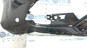 Front bare bumper Mercedes W167 GLE 350 450 20-23 for parking sensors, black, dented, cracks, broken fasteners, non-factory holes