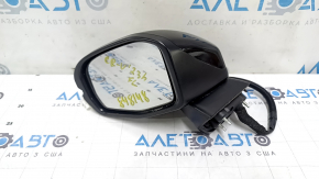 Left side mirror assembly for Honda CRV 23-25 with cover, 8 pins, turn signal, heated, BSM, black, scratches, sand