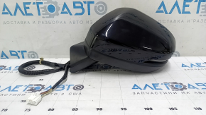 Left side mirror assembly for Honda CRV 23-25 with cover, 8 pins, turn signal, heated, BSM, black, scratches, sand