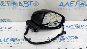 Honda CRV 23-25 right side mirror assembly with cover, 8 pins, turn signal, heated, BSM, black, scratches, sand