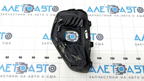 Right front bumper grille for Ford Escape MK4 23-25, gloss black with chrome molding, under fog lights