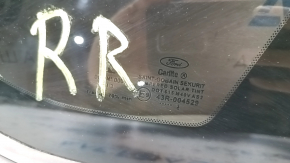 Ford Fusion mk5 13-20 matte rear right window, tint peeling, scratch on molding.
