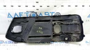 Right front bumper grille for Audi Q7 16-19, chrome, with trims for parking sensors and radar
